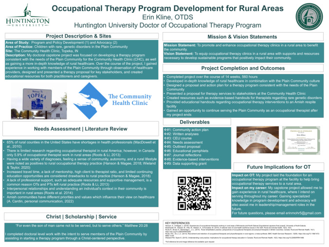 Occupational Therapy Program Development for Rural Areas Thumbnail