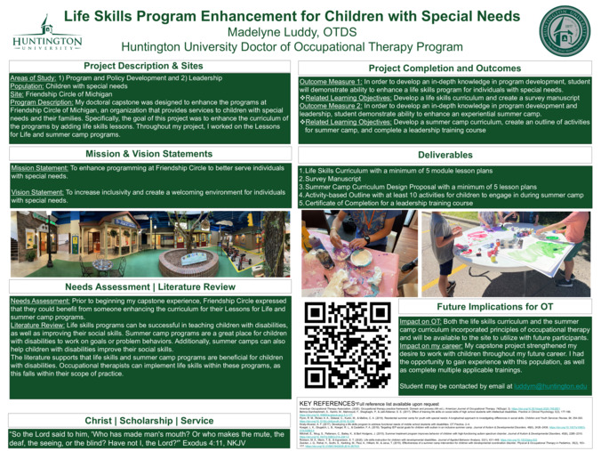 Life Skills Program Enhancement for Children with Special Needs Thumbnail