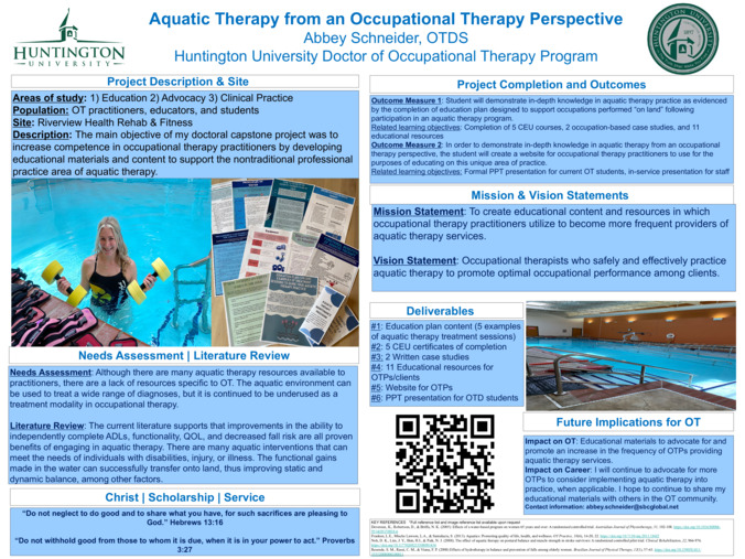 Aquatic Therapy from an Occupational Therapy Perspective Miniature